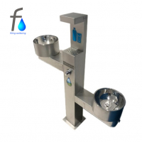 FONTECO DF11-3LBFBR Питьевой фонтан с ботлфиллером и 2 чашами