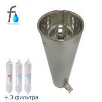 FONTECO DF12-1L3PR Питьевой фонтан с педалью и 3 фильтрами