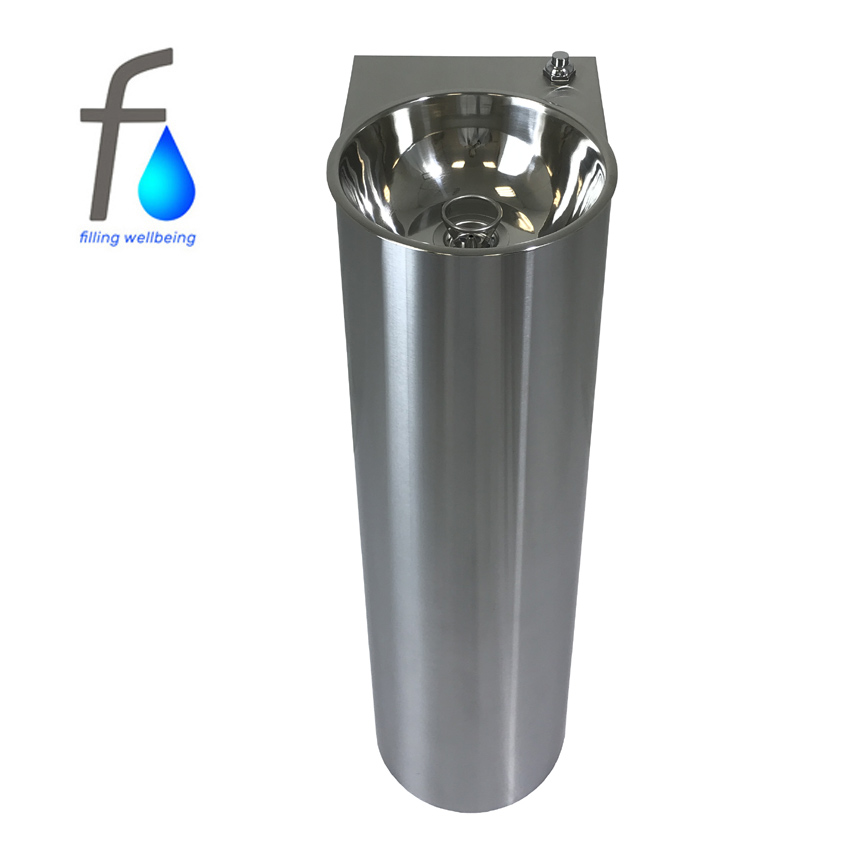 FONTECO DF13-1LBR Питьевой фонтан с кольцом и кнопкой