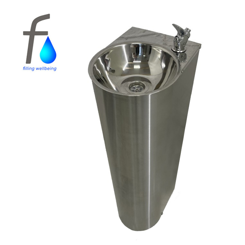 FONTECO DF13-1LDf Антивандальный полуовальный питьевой фонтан