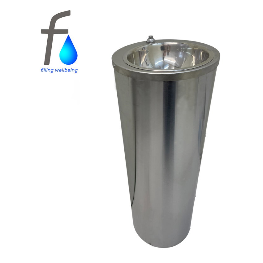 Антивандальный питьевой фонтан FONTECO DF14-1LBr c кнопочным управлением